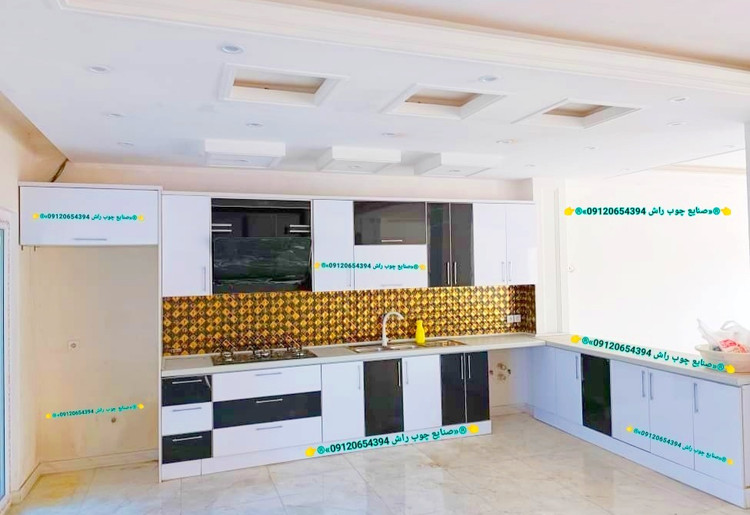 کابینت هایگلاس سفارشی هایگلاس سفید و مشکی 09120654394 کابینت مهدوی (صنایع چوبی راش )